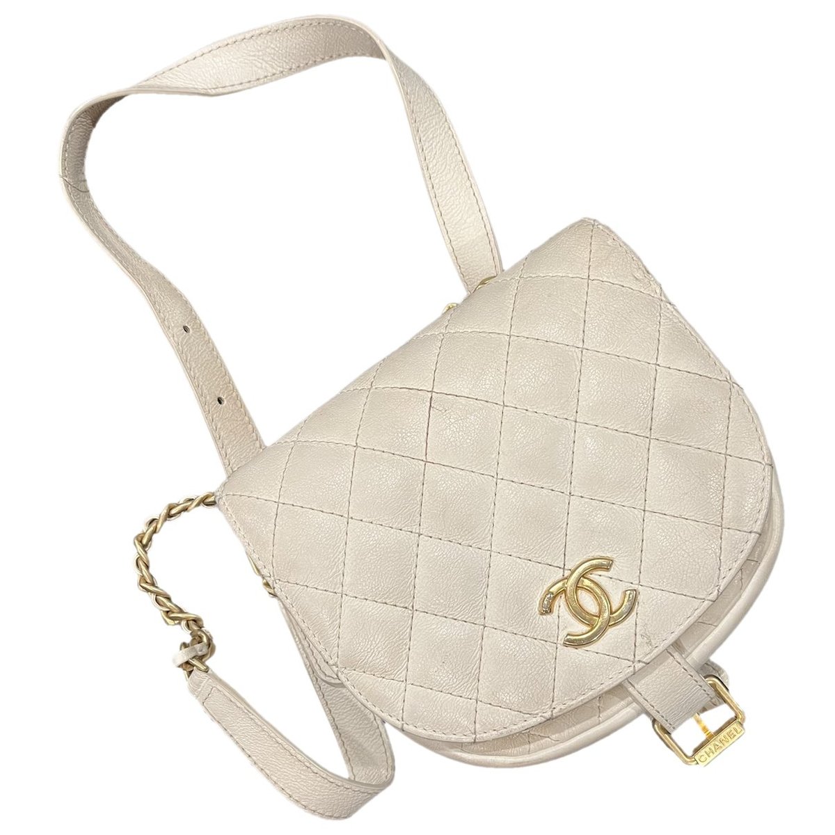Chain Around leather crossbody bag