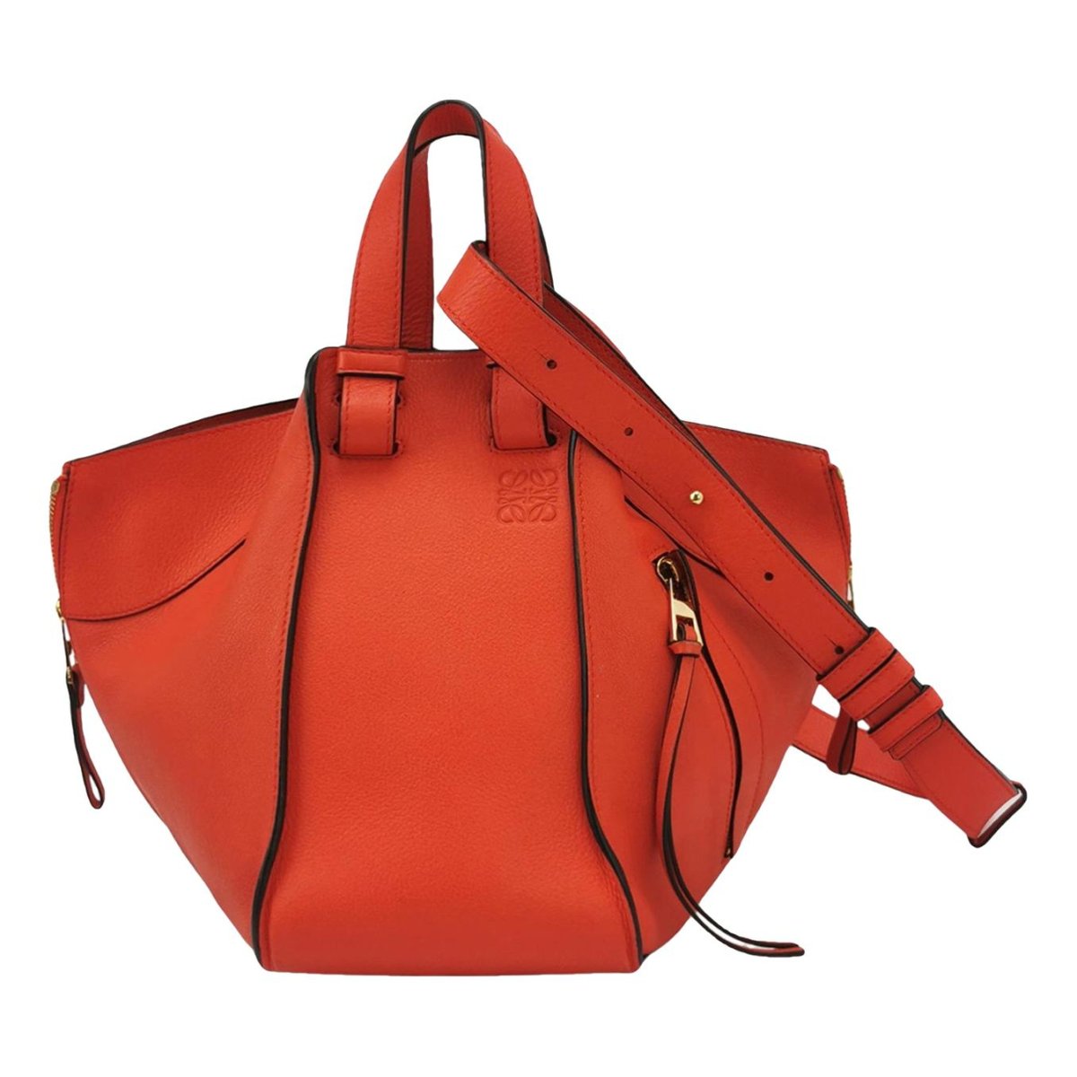 Hammock leather handbag