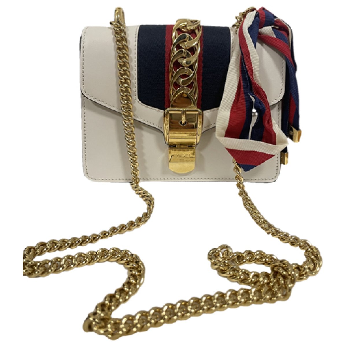 Sylvie Flap Chain leather crossbody bag
