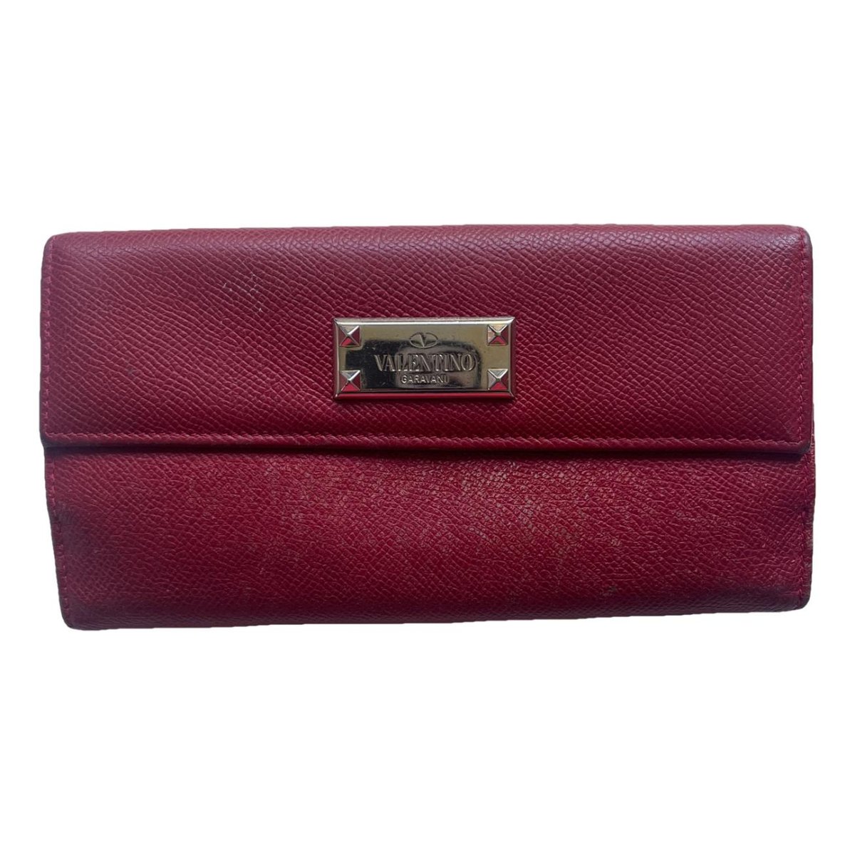 Rockstud leather wallet