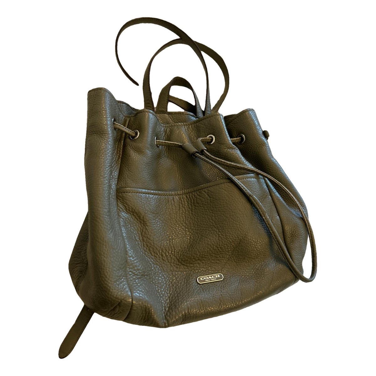 Campus leather backpack