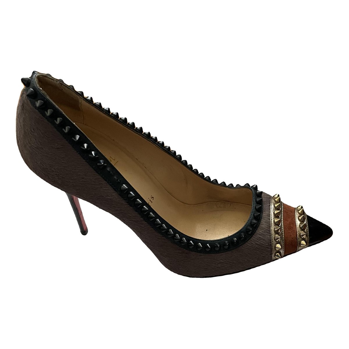 Nosy Spikes exotic leathers heels