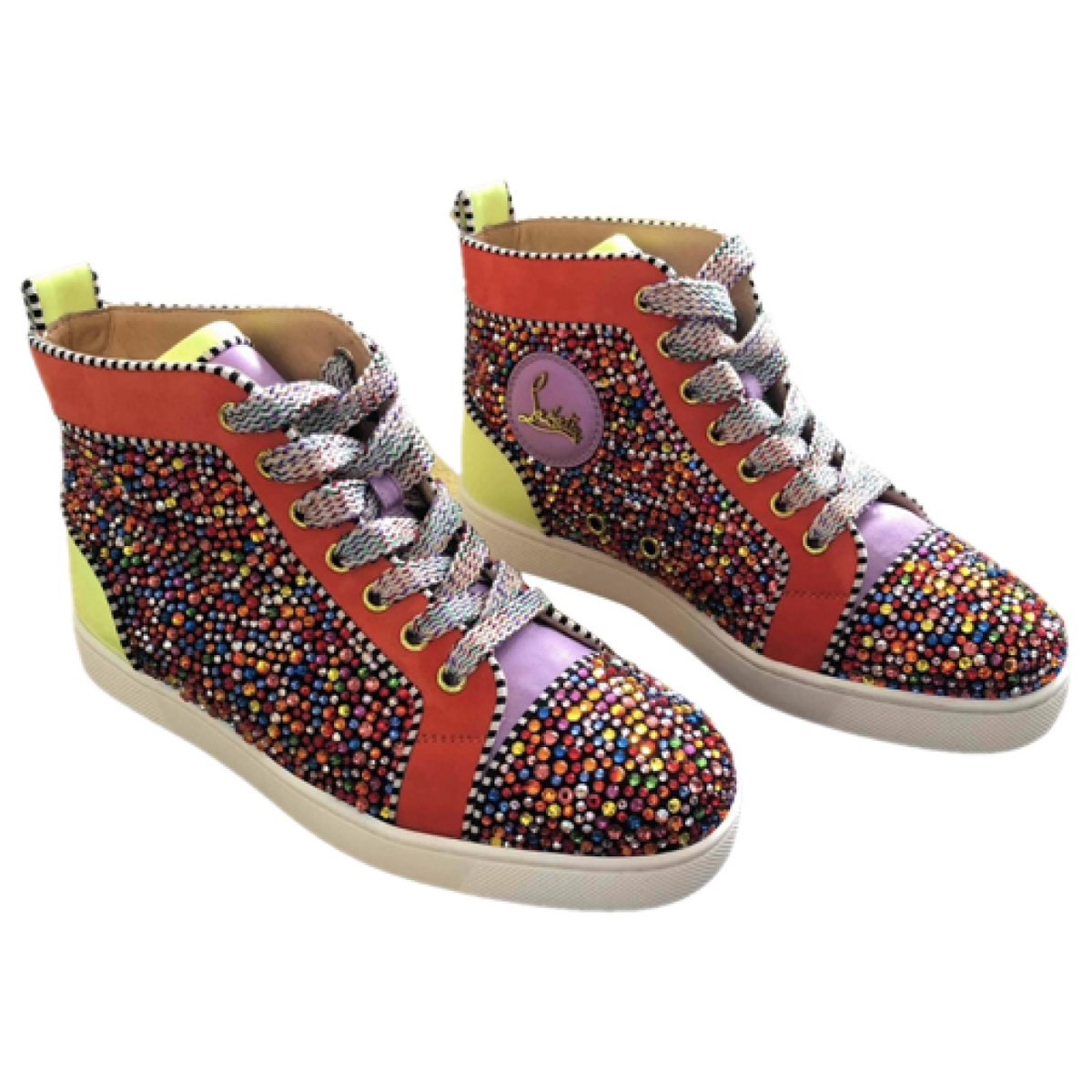 Krystal Sock glitter trainers