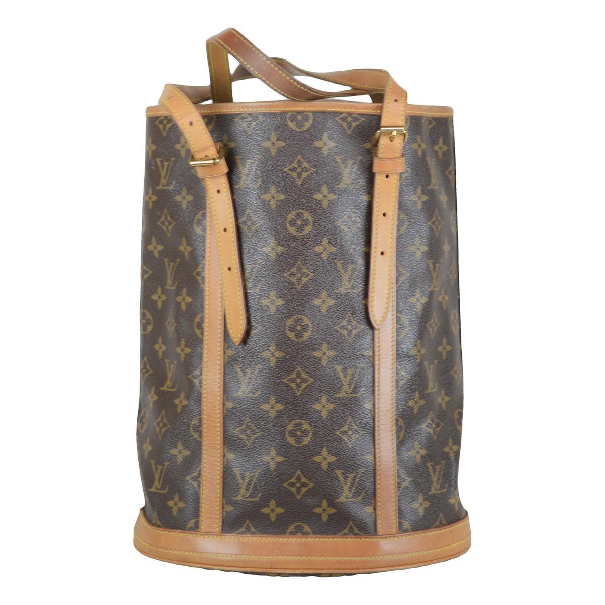 Bucket leather handbag