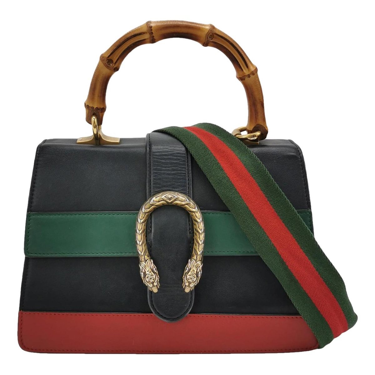 Dionysus Bamboo leather handbag