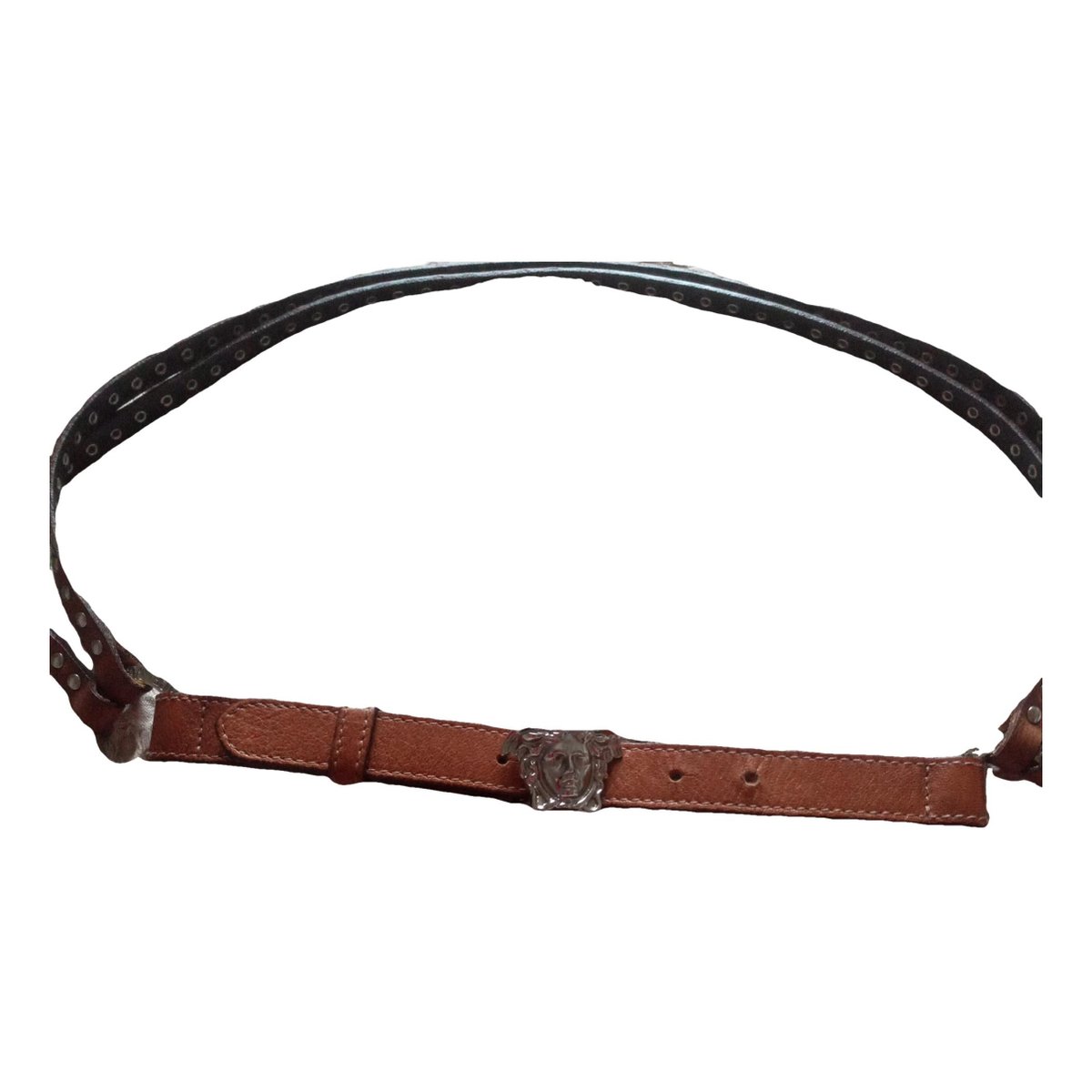 Medusa leather belt