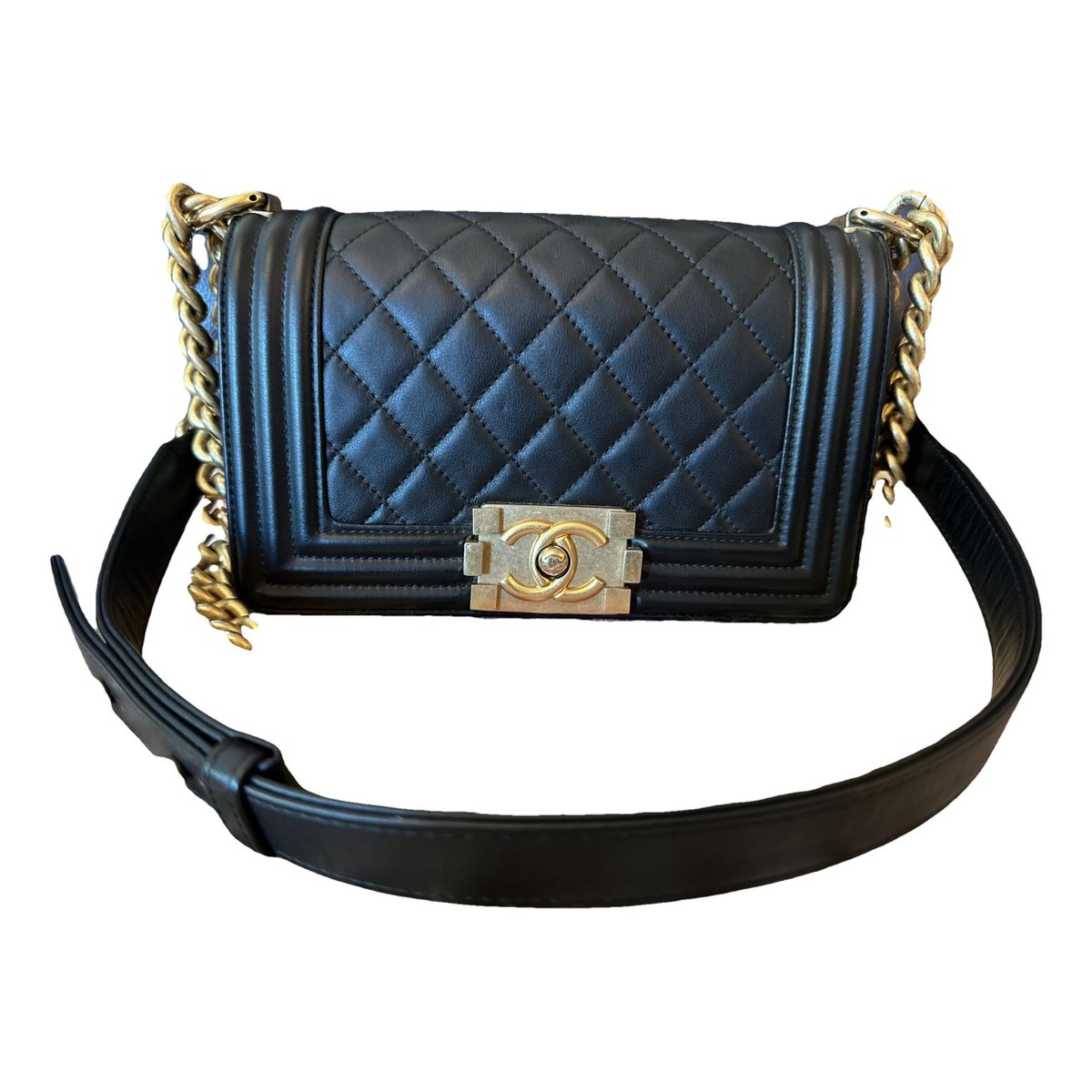 Boy leather crossbody bag