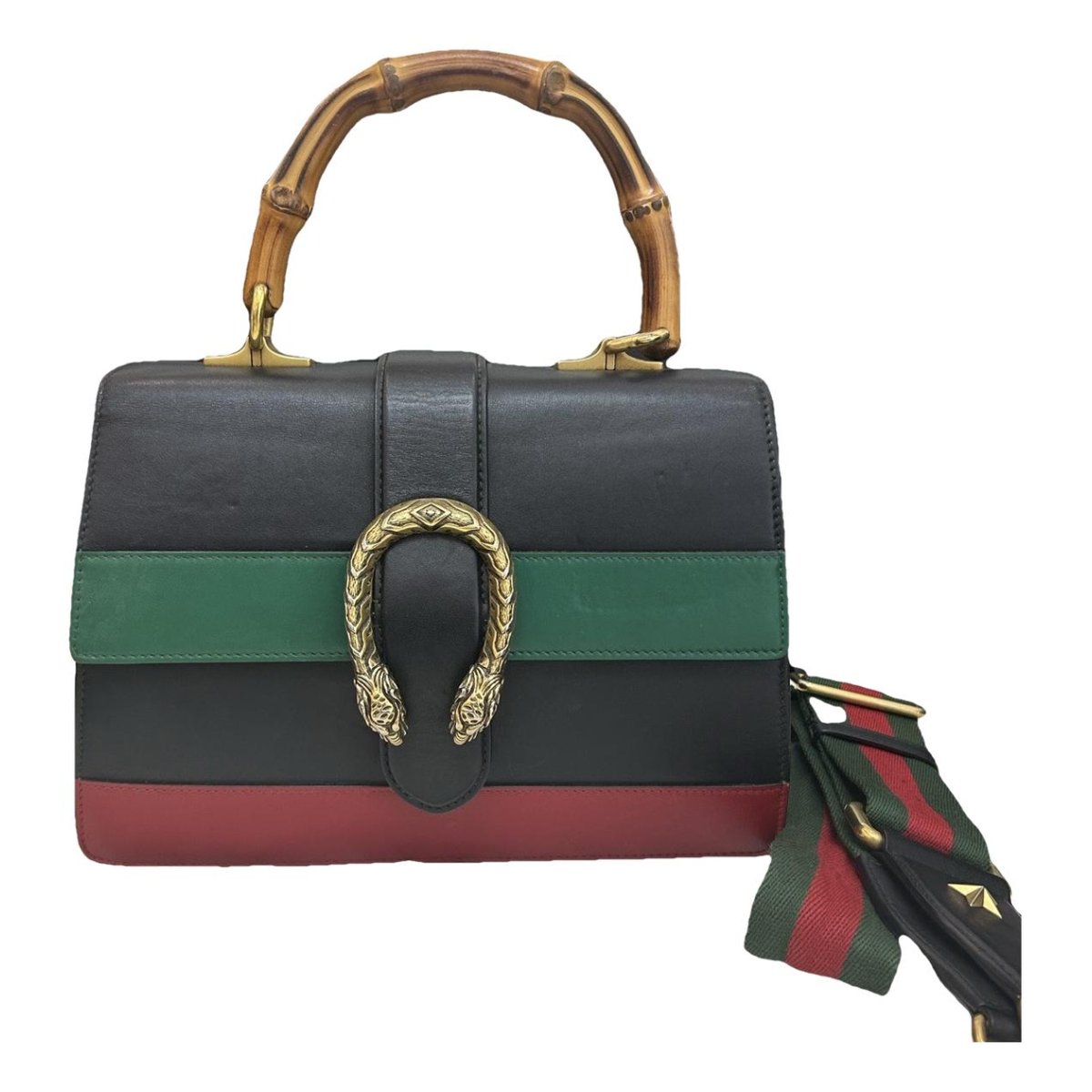 Dionysus Bamboo leather handbag
