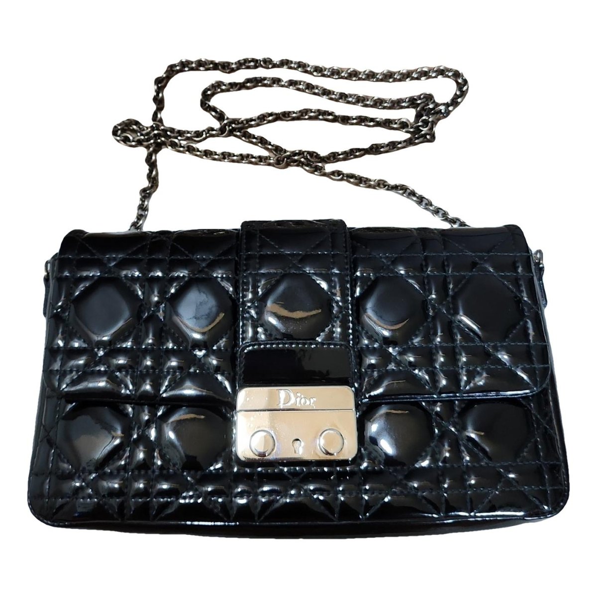 Lady Dior patent leather crossbody bag