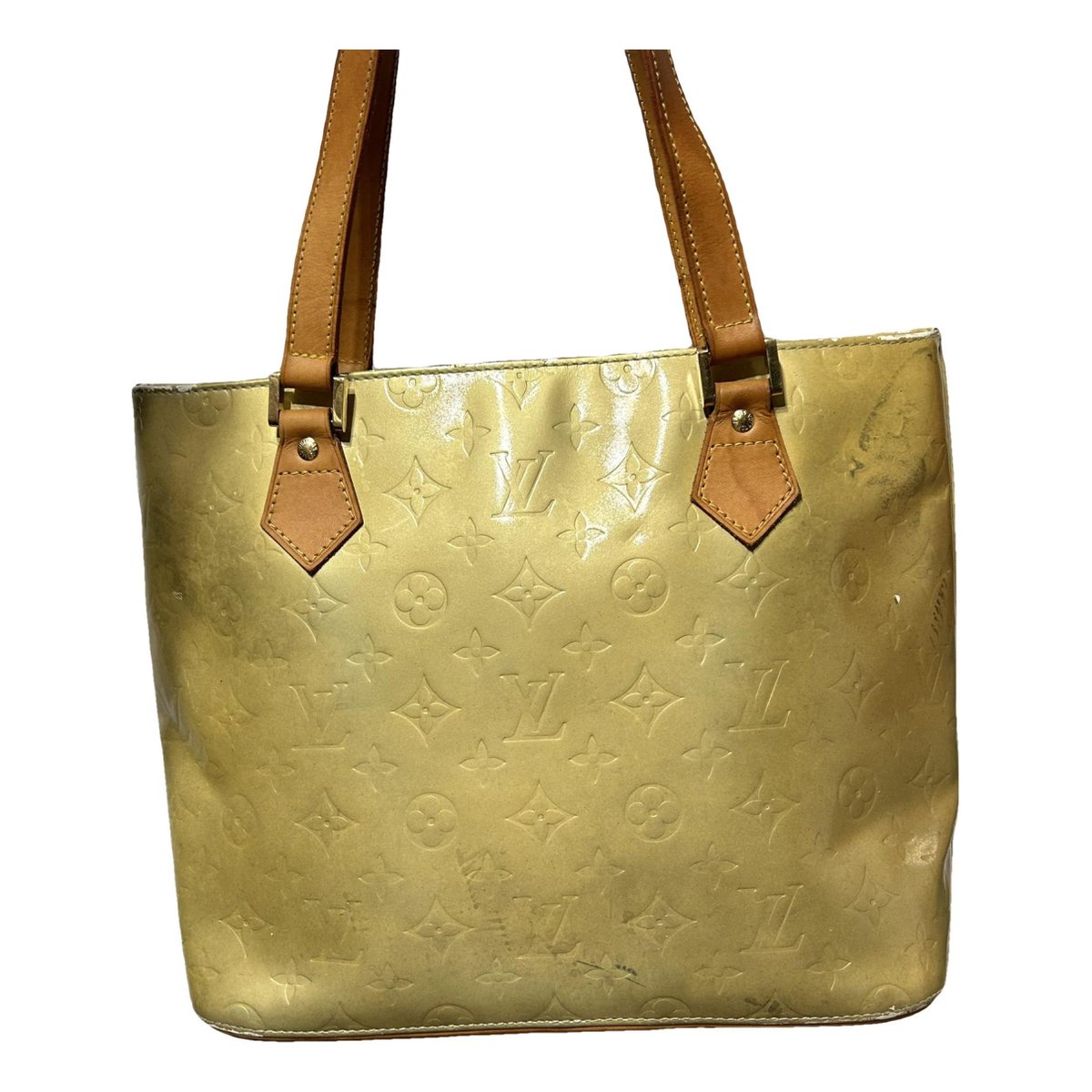 Houston patent leather handbag