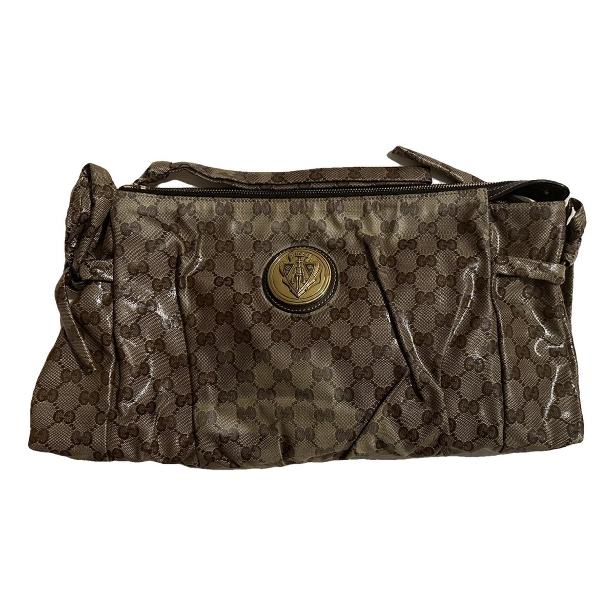 Hysteria leather clutch bag