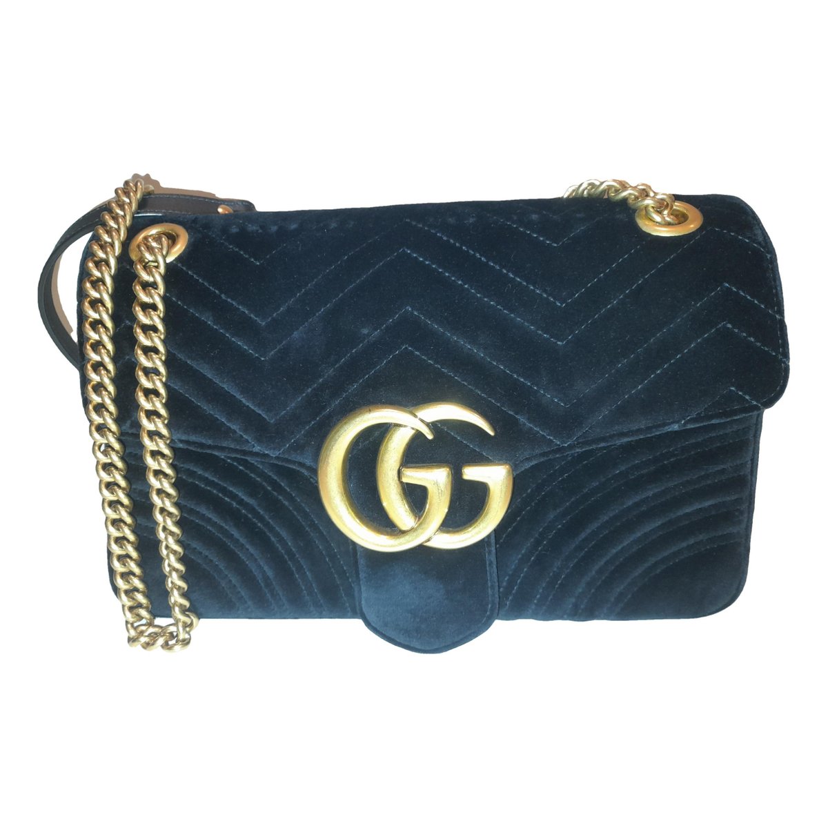 GG Marmont Flap velvet crossbody bag