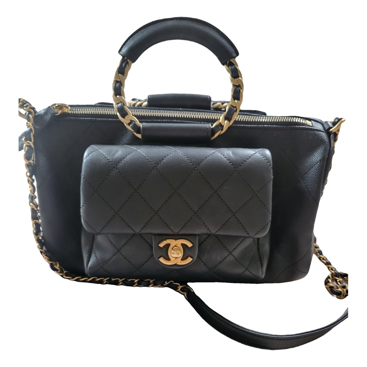 Bowling Bag leather handbag