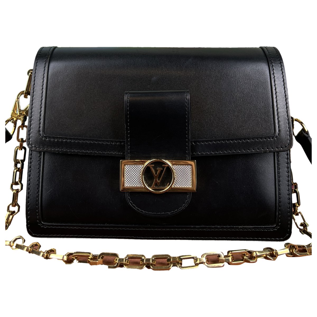 Dauphine leather handbag