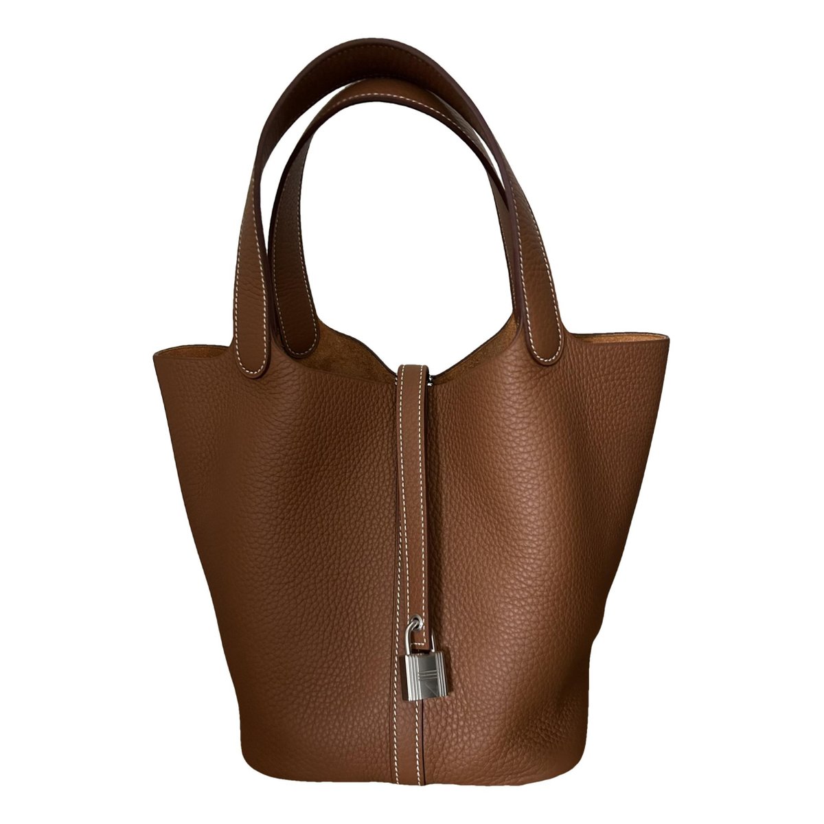 Picotin leather tote