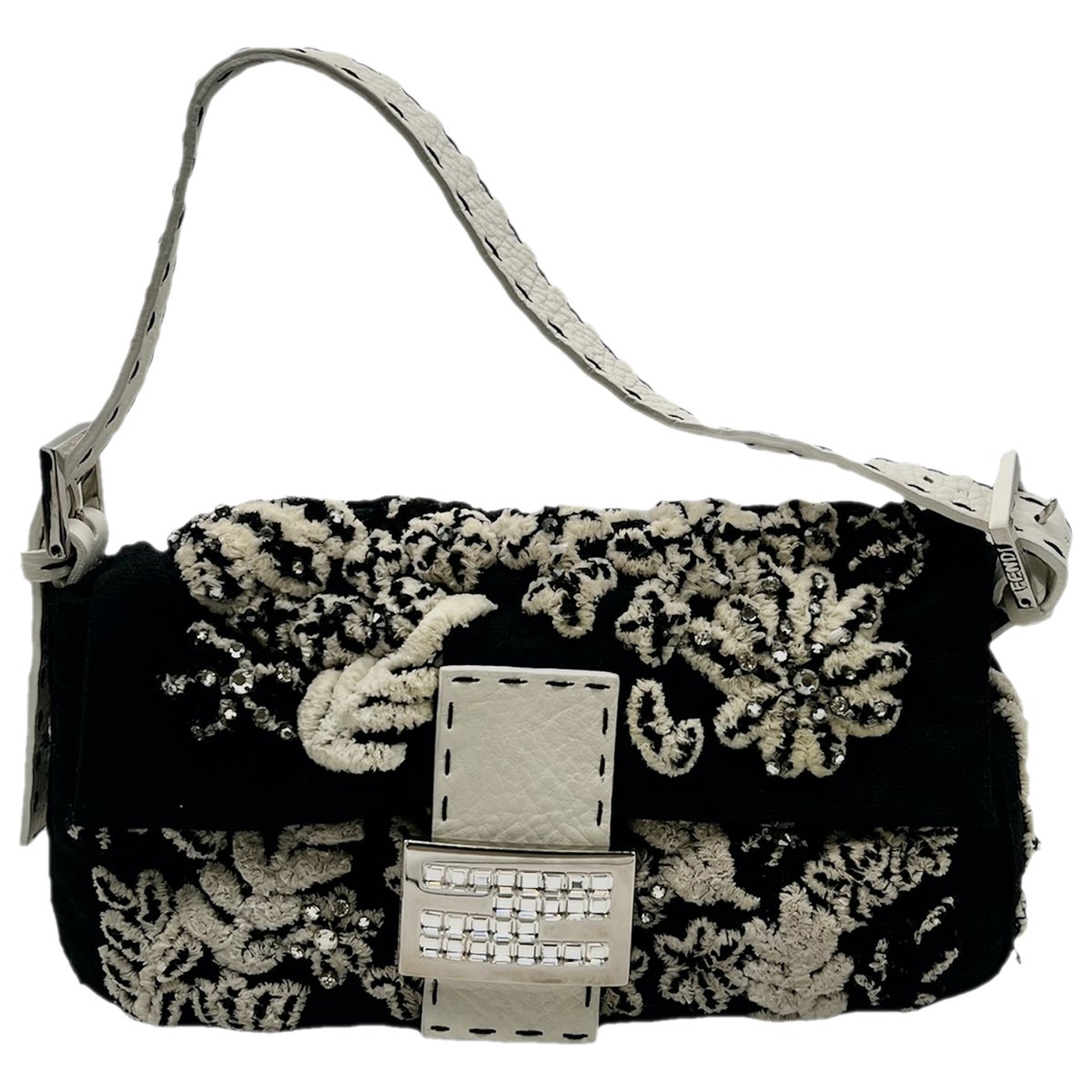 Baguette leather handbag