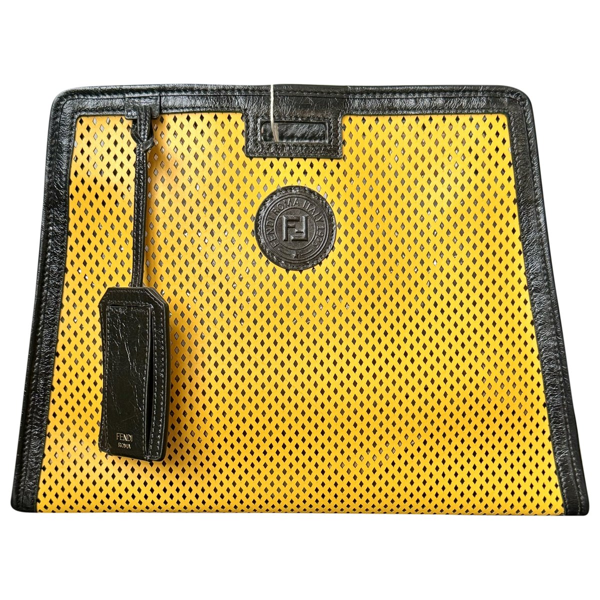 Peekaboo defender leather tote