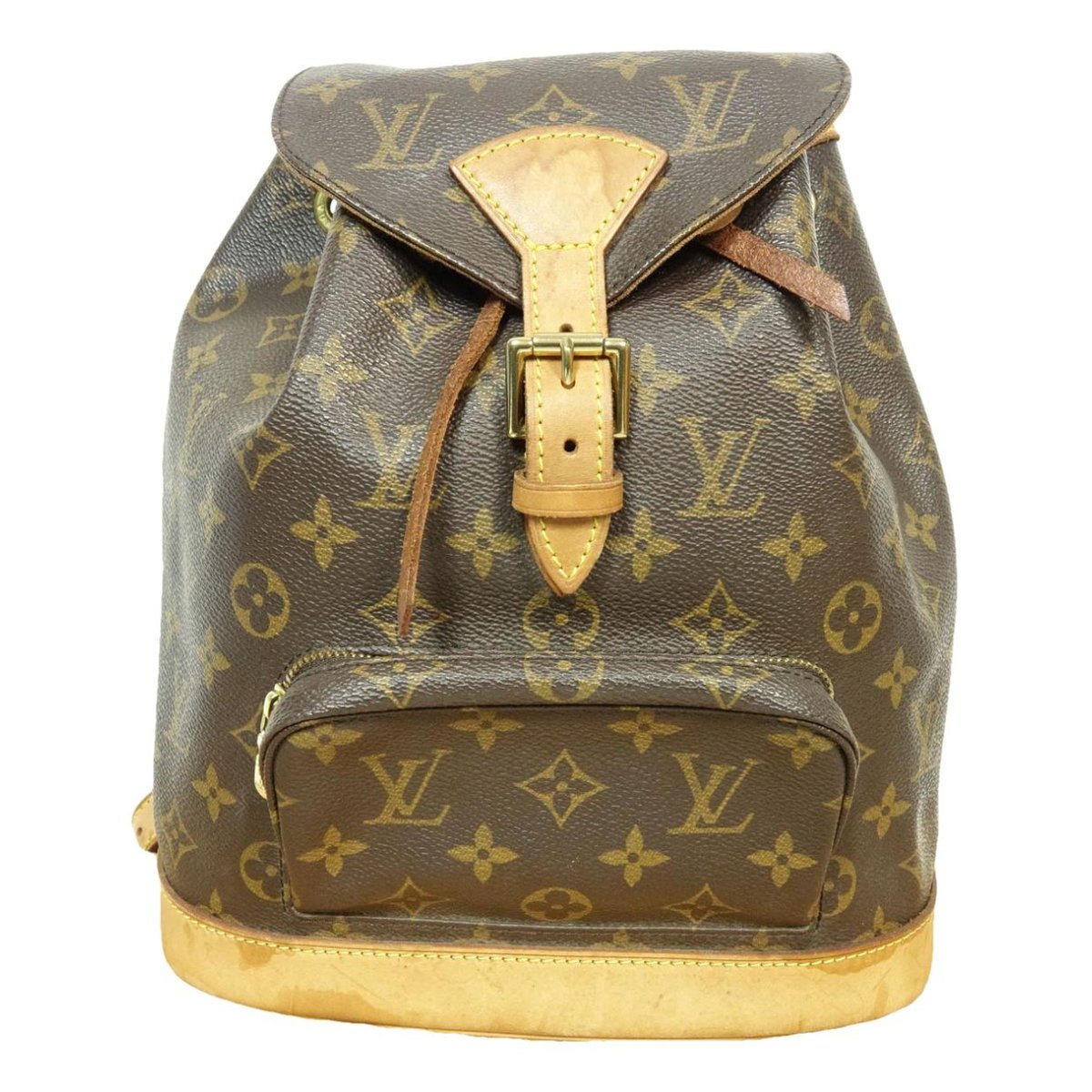 Montsouris Vintage leather backpack
