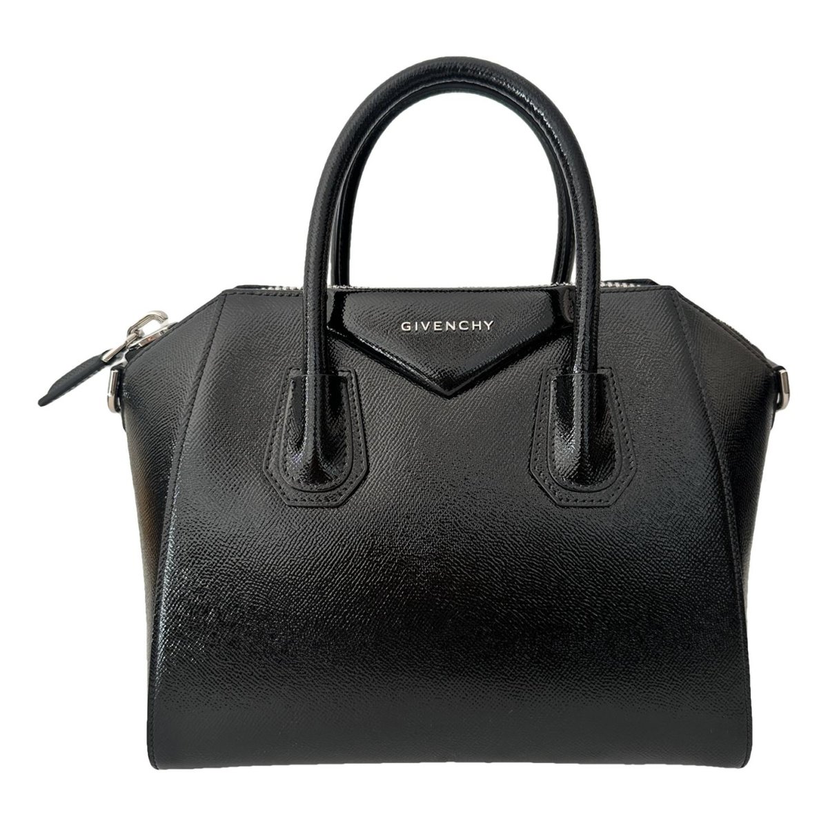Antigona patent leather handbag