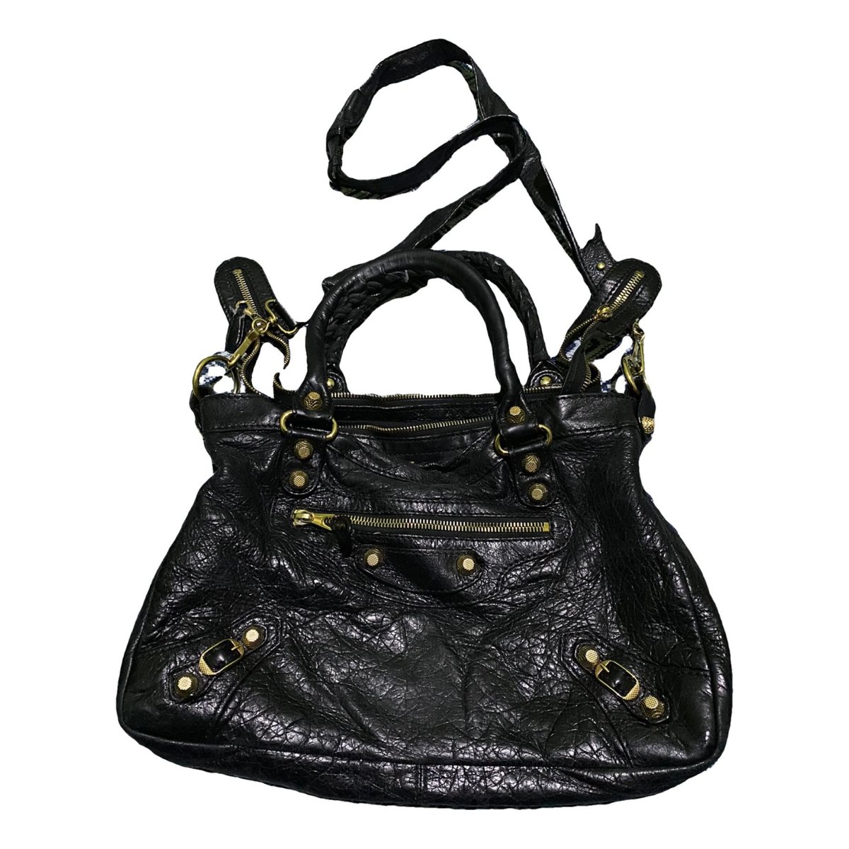 Classic Metalic leather handbag