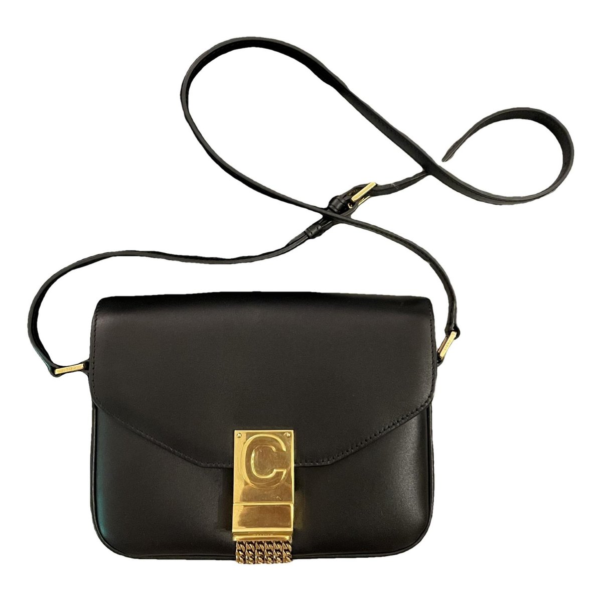 C bag leather crossbody bag