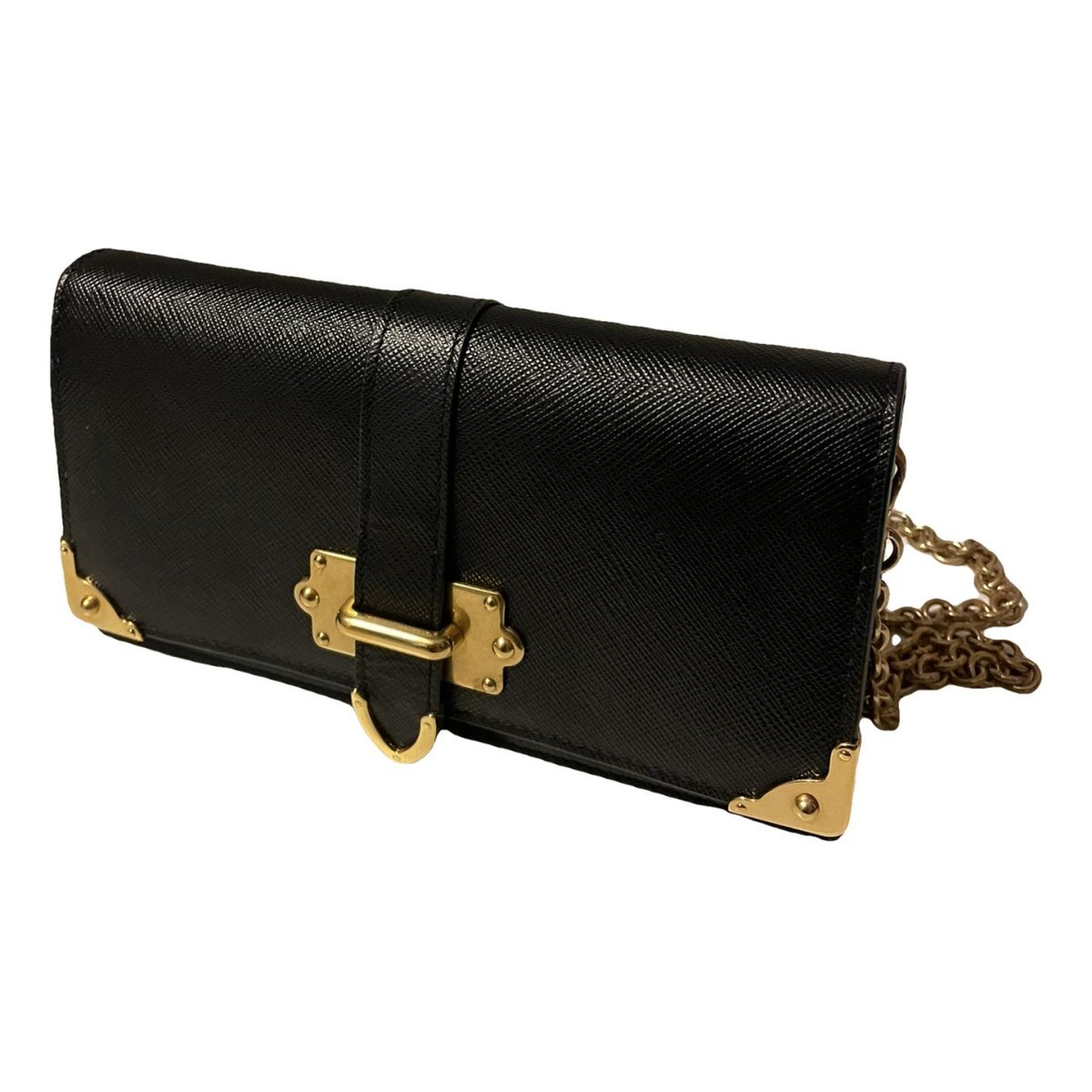 Cahier leather clutch bag
