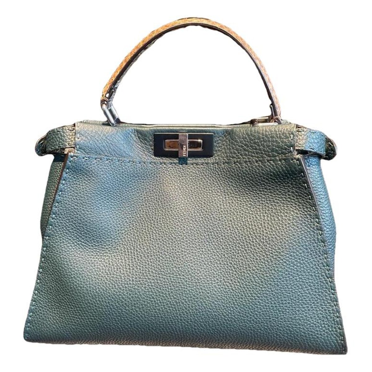 Peekaboo leather handbag