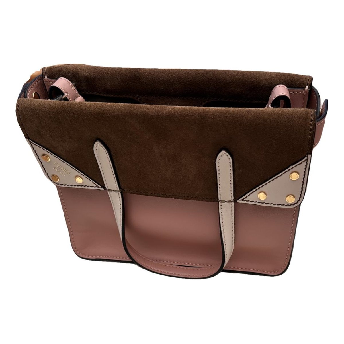 Flip leather handbag