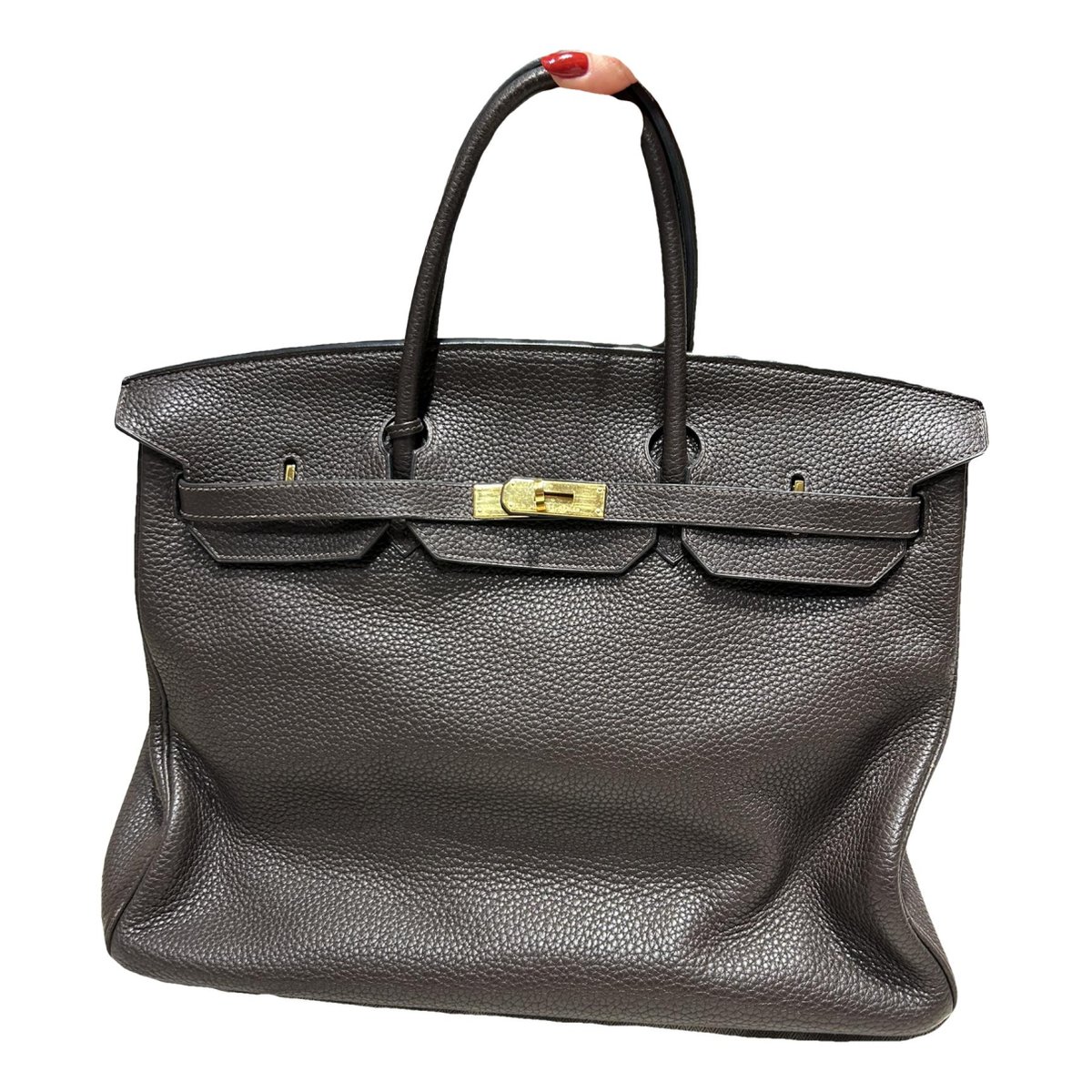 Birkin 40 leather handbag