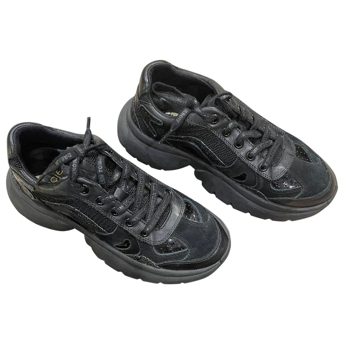 W20 leather trainers