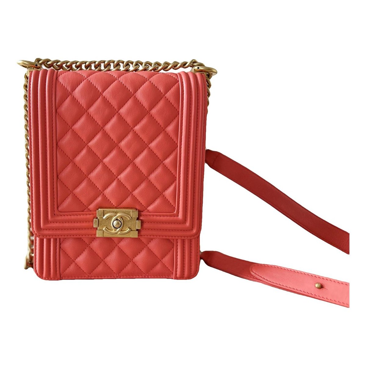North South Boy leather handbag