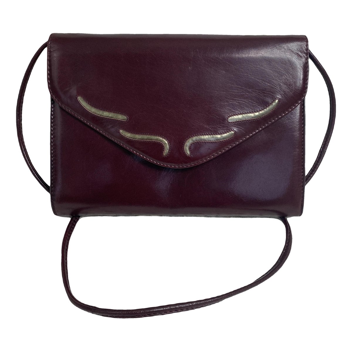 Leather clutch bag