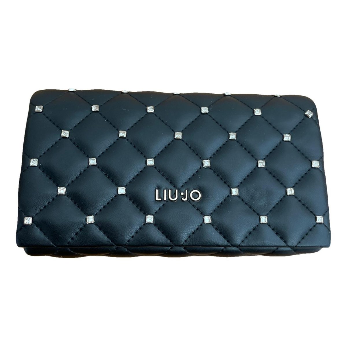 Leather clutch bag