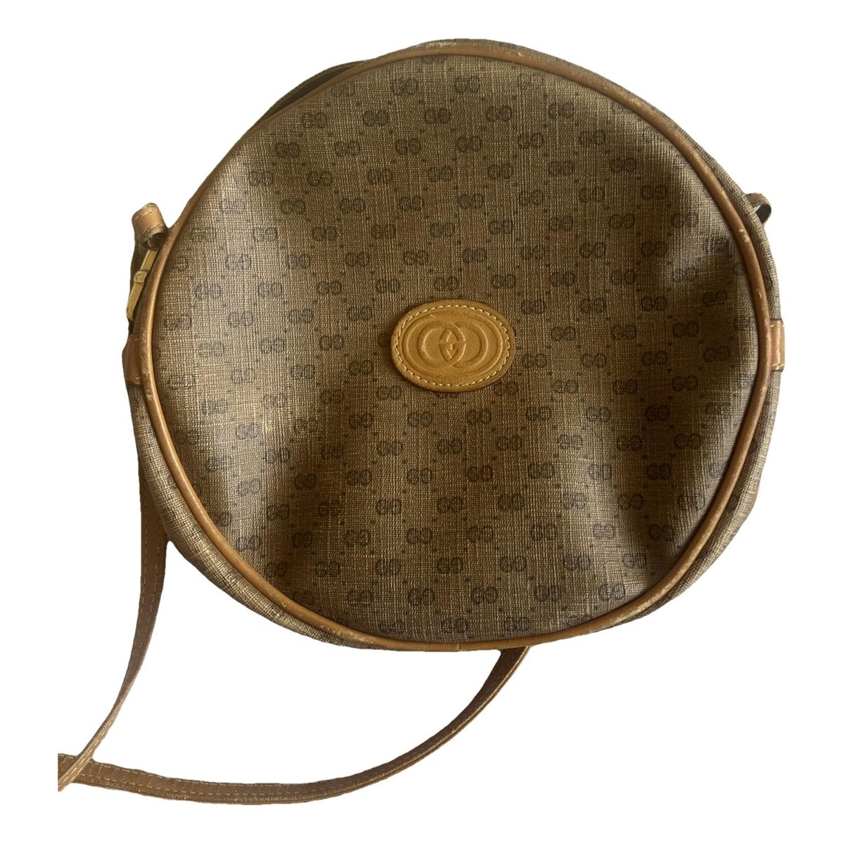 Ophidia Round leather crossbody bag