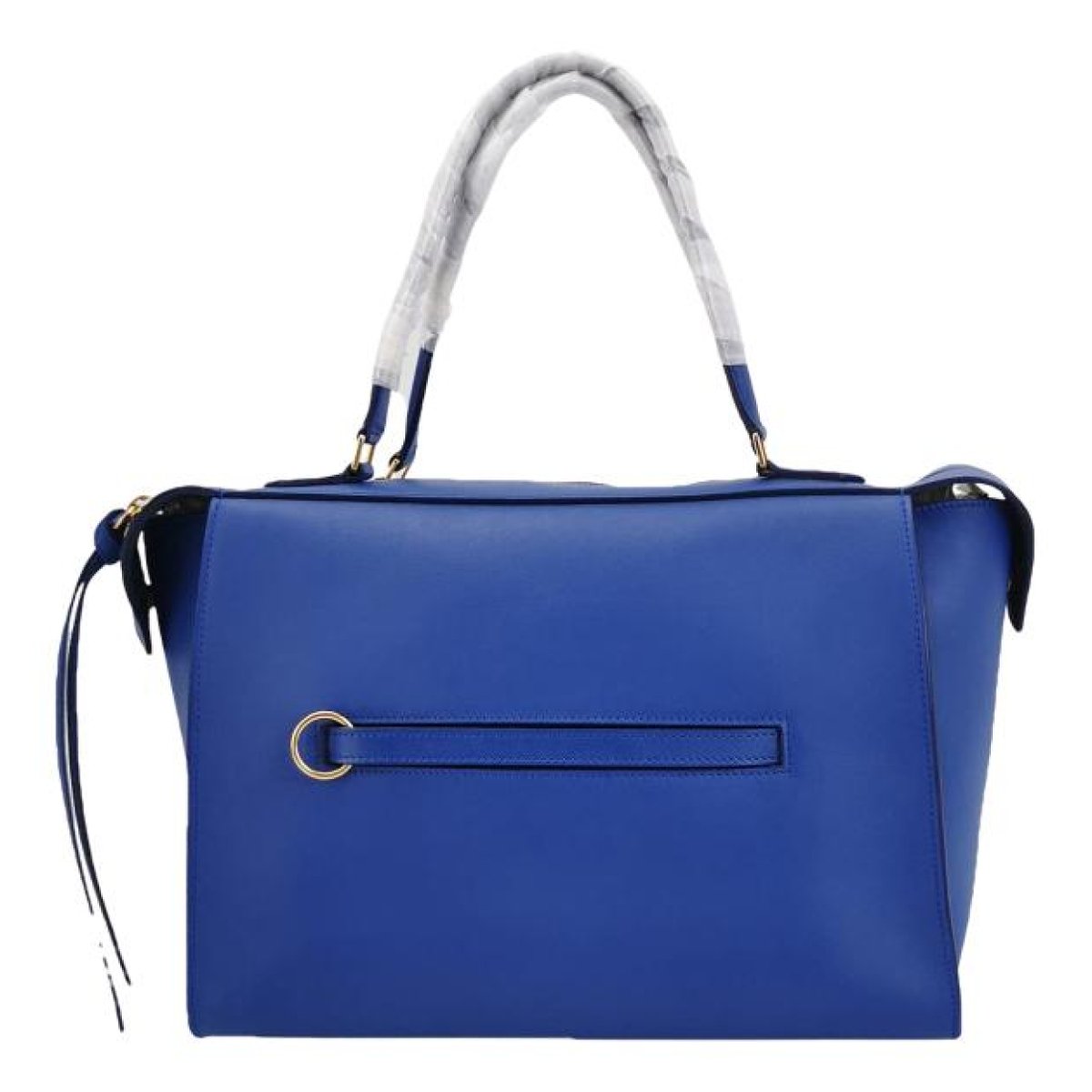 Ring leather handbag