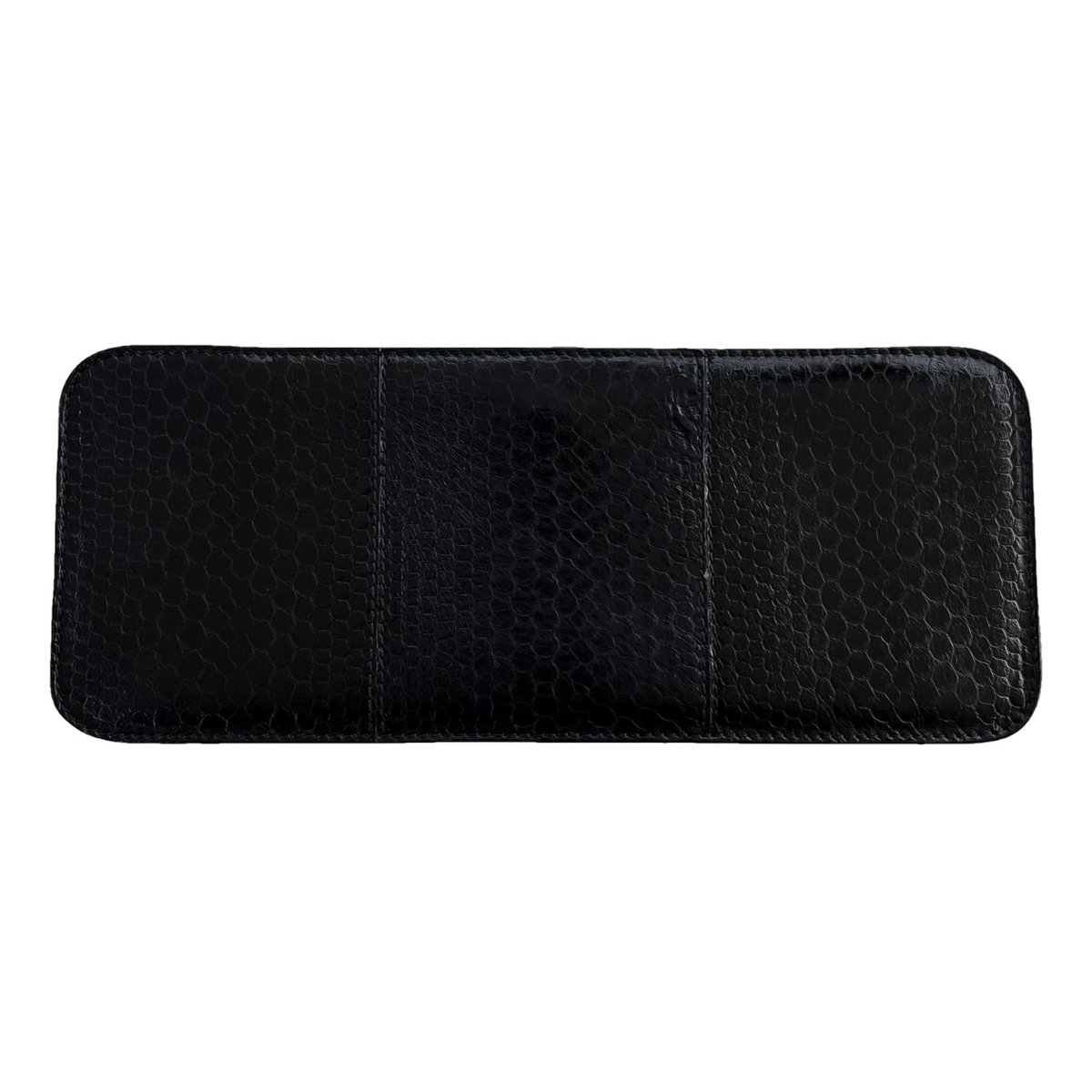Leather clutch bag