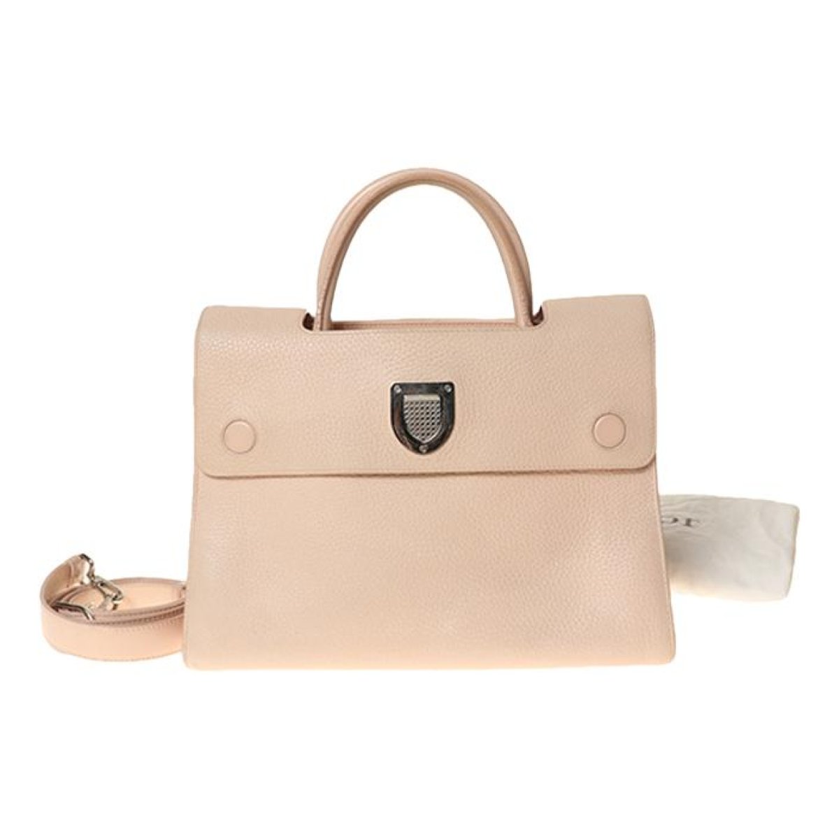 Diorama leather handbag