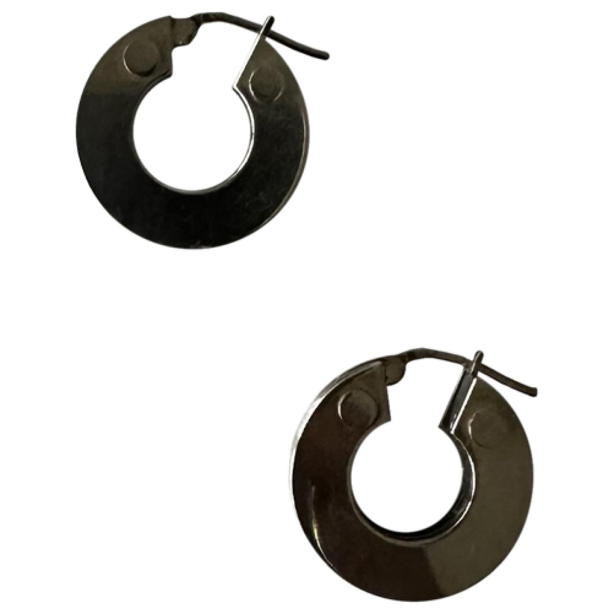 Bolt silver earrings