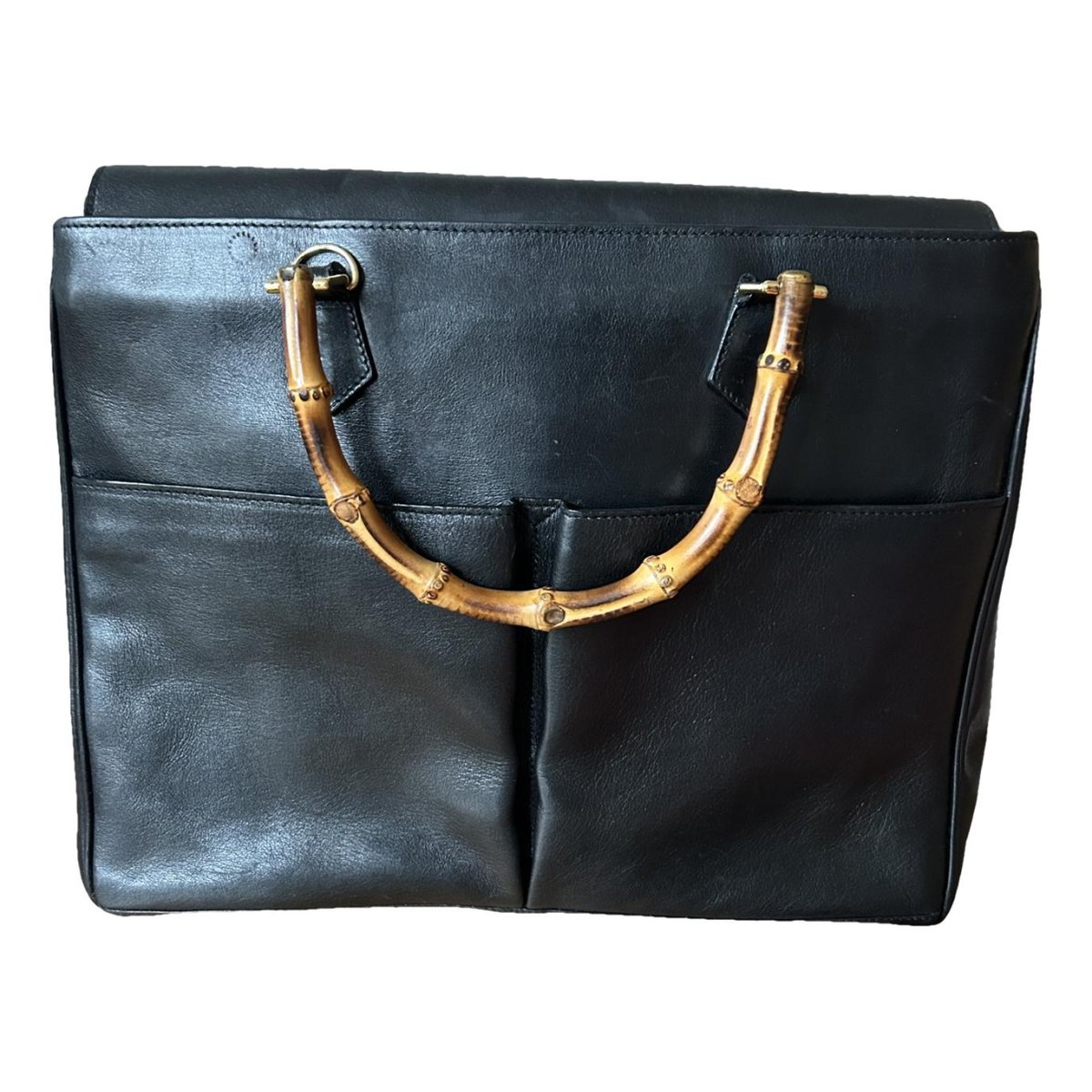 Diana Bamboo leather handbag