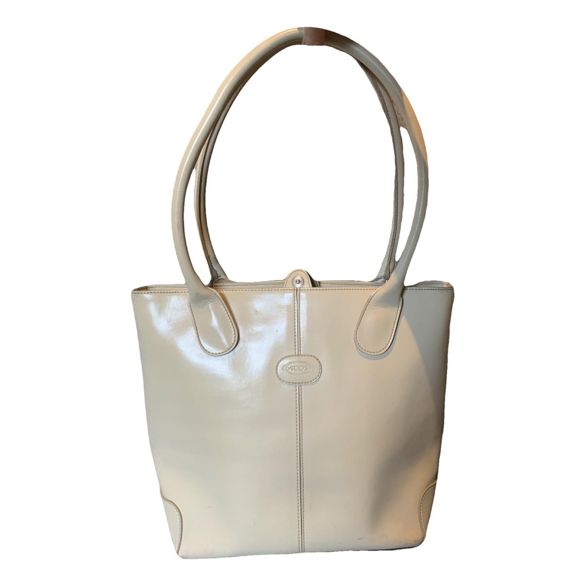 Shopping Media leather handbag