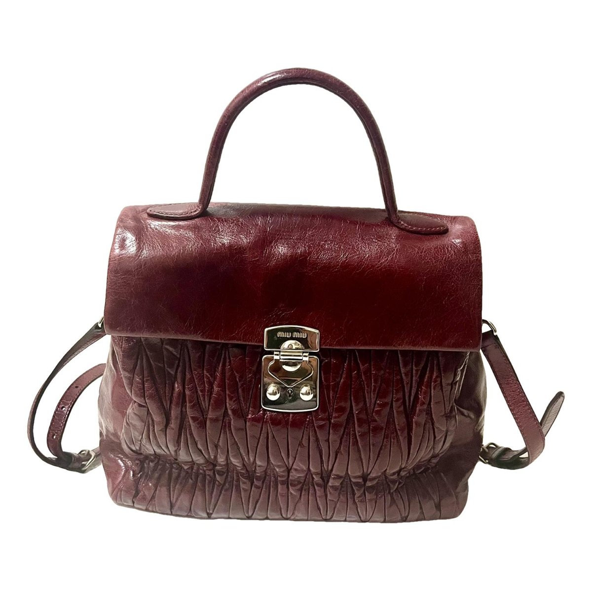 Miu delice leather tote