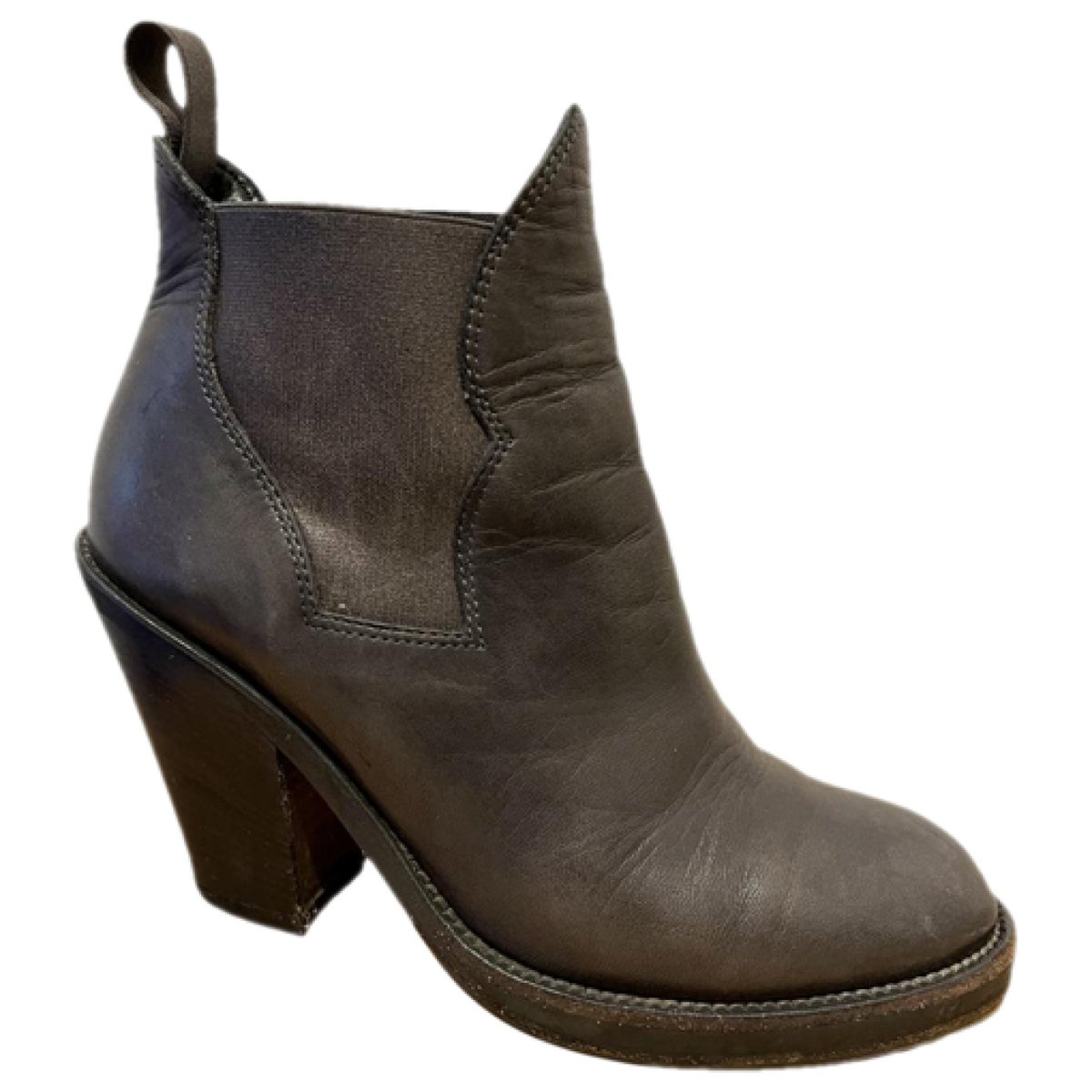 Star leather western boots