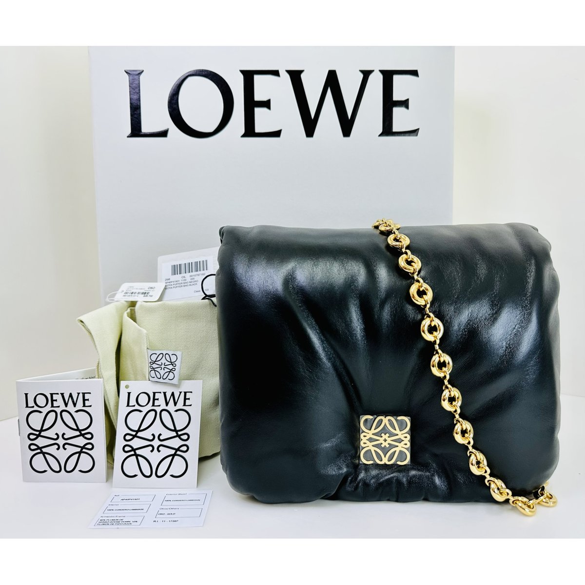Goya Puffer leather handbag