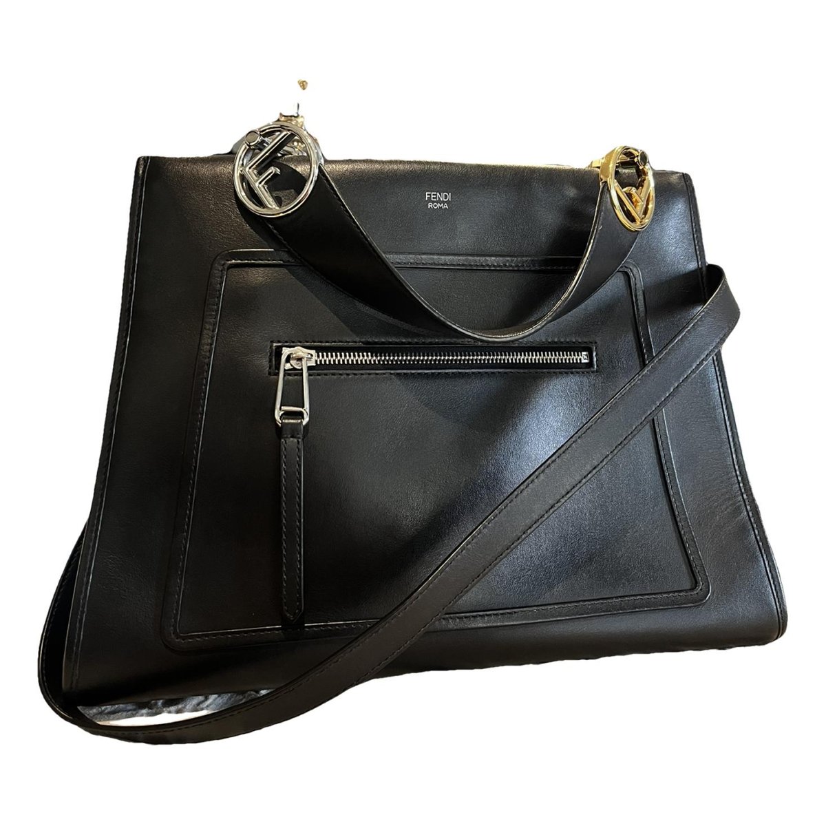 Runaway leather handbag