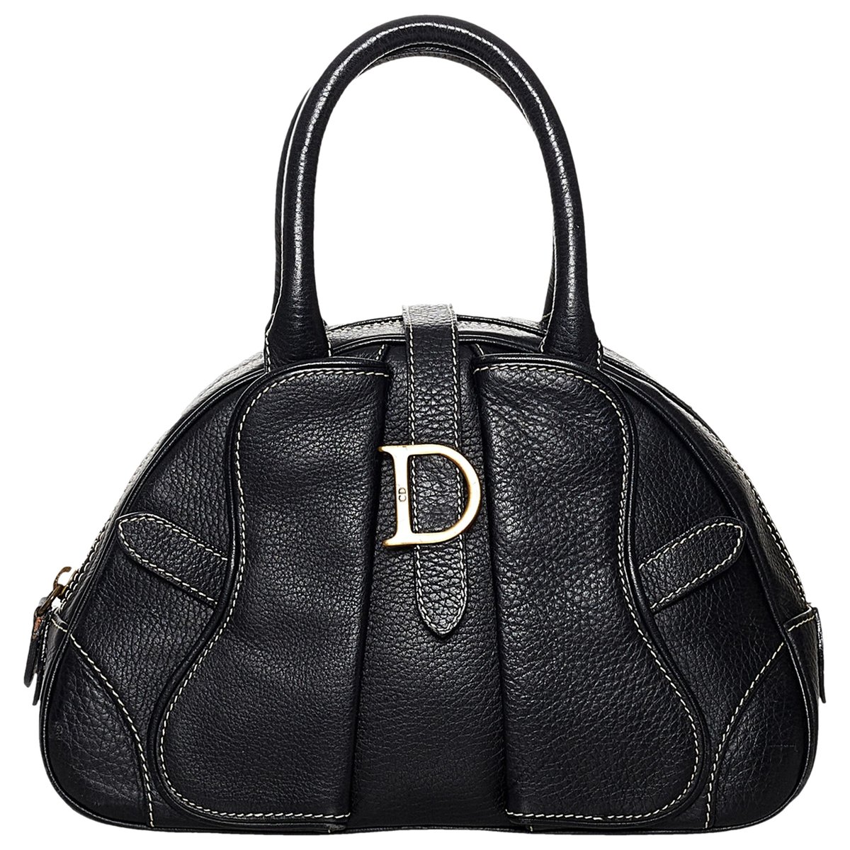 Double Saddle leather bag