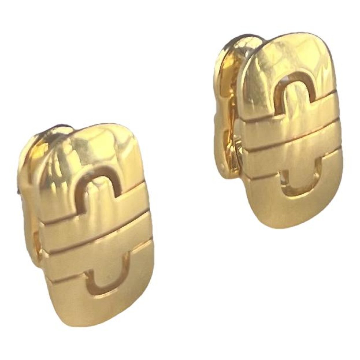 Parentesi yellow gold earrings