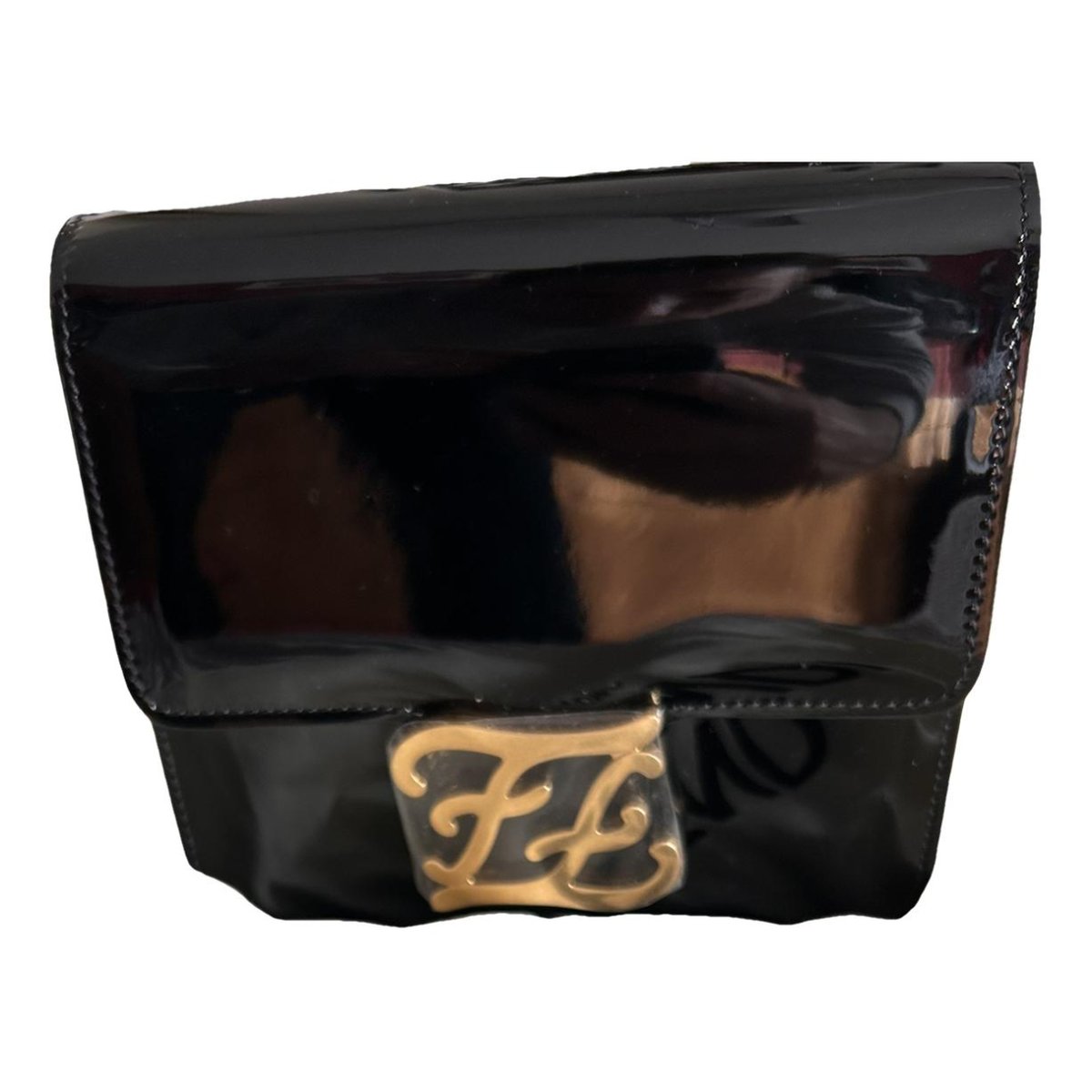 Fendigraphy leather handbag