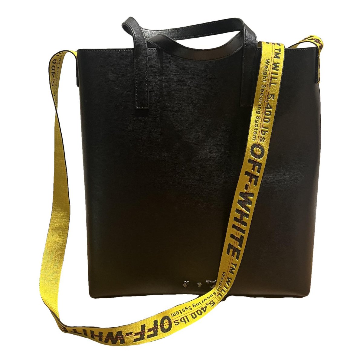 Binder leather tote