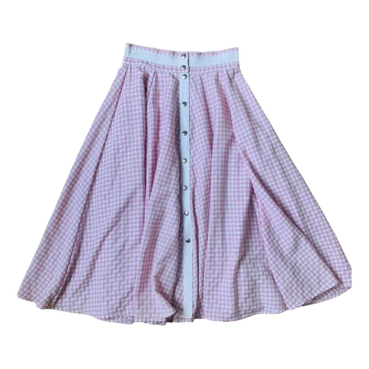 Taille haute mid-length skirt