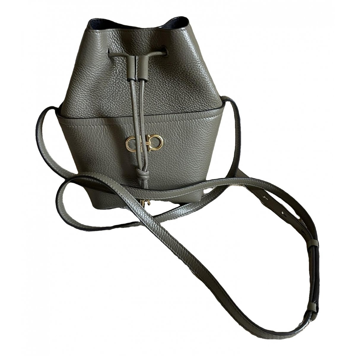 Cage leather handbag